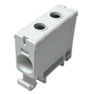 Клемма Промфактор FT1095F 1Р Cu:16-95/Al:16-95 16-95мм2 сера для електрощитів FT1095F фото