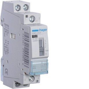 Реле модульне 2н.з. AC1/AC7a 16А Uупр. 24В 50Гц Hager ERD217 ERD217-HAGER фото