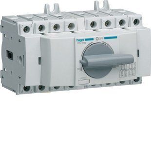 Рубильник-перемикач 4Р, I-0-II, 20A, до 690В АС, серія HIM HIM402-HAGER фото
