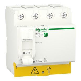 Дифференциальный выключатель (УЗО) Schneider-Electric R9R61425 Resi9 4P 25A 30mA Тип А R9R61425 фото