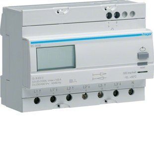 Счетчик электроэнергии трехфазный HAGER EC365B 100А, 7м, технический учет EC365B-HAGER фото