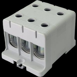 Клемма Промфактор FT1150F 3P Cu:35-150/Al:35-150 35-150мм2 серая для електрощитів FT1150F3 фото